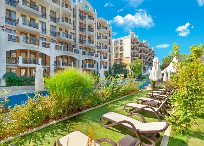 Aparthotel Stylish Apartment In Harmony Grand Resort Sunny Beach With Pool & Balcony